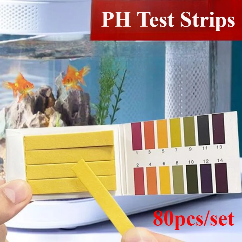 Marine Aquarium Test Kit - 1set PH Test Strip 1-14 Indicator
