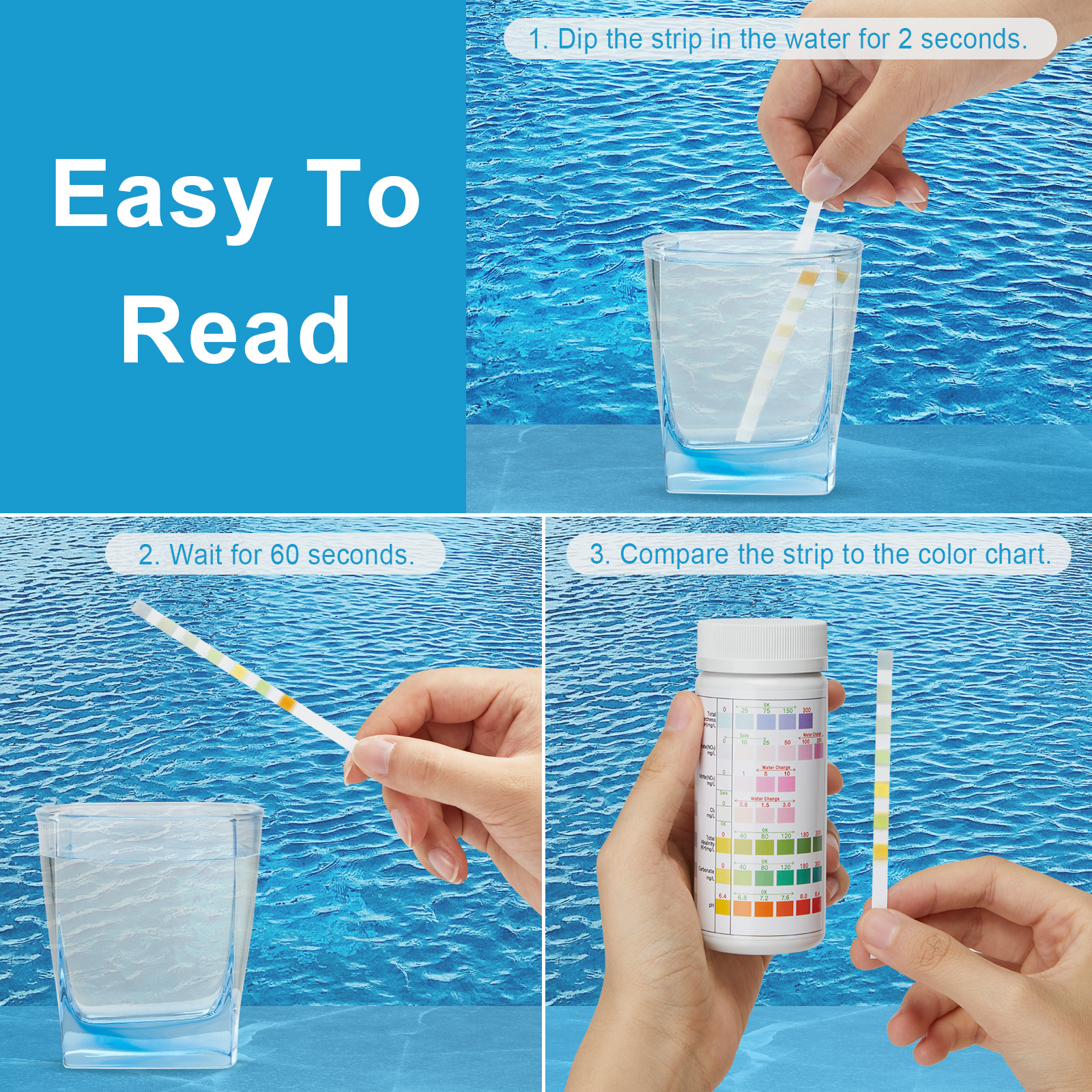 LUXBIRD 100pcs Aquarium Test S - огляд і ціна Marine Aquarium Test Kit