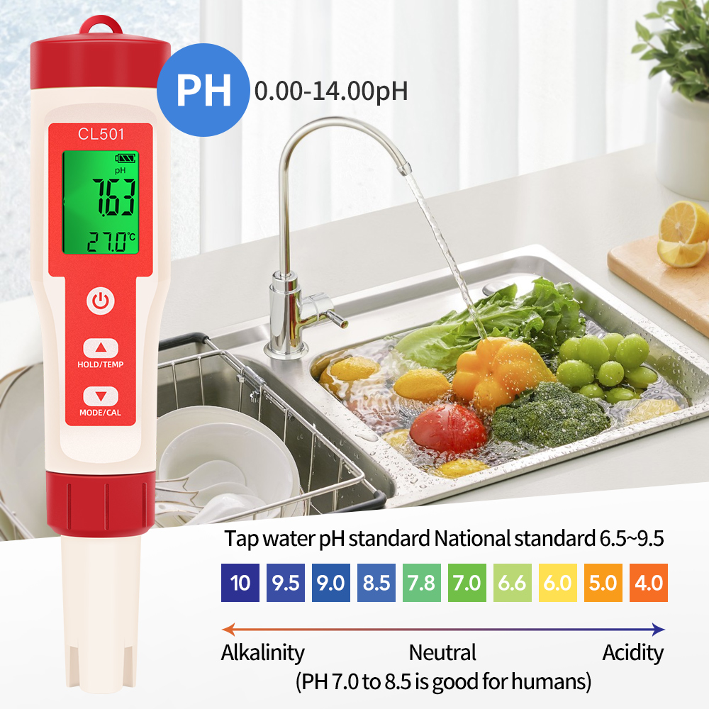 PH/CL2/H2/ORP/Temperature Mete - огляд і ціна Marine Aquarium Test Kit