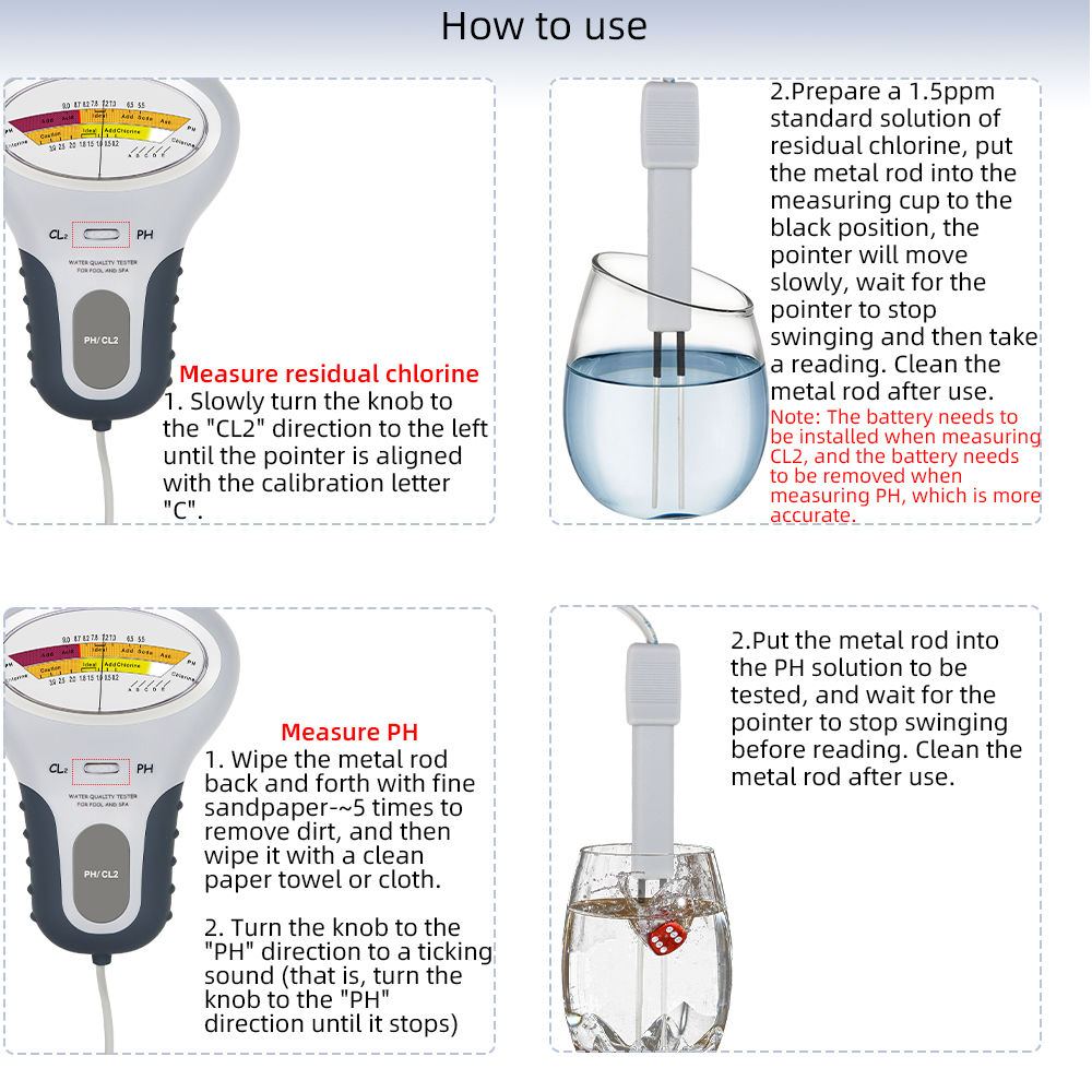 2 in 1 PH Chlorine Meter Chlor - огляд і ціна Marine Aquarium Test Kit