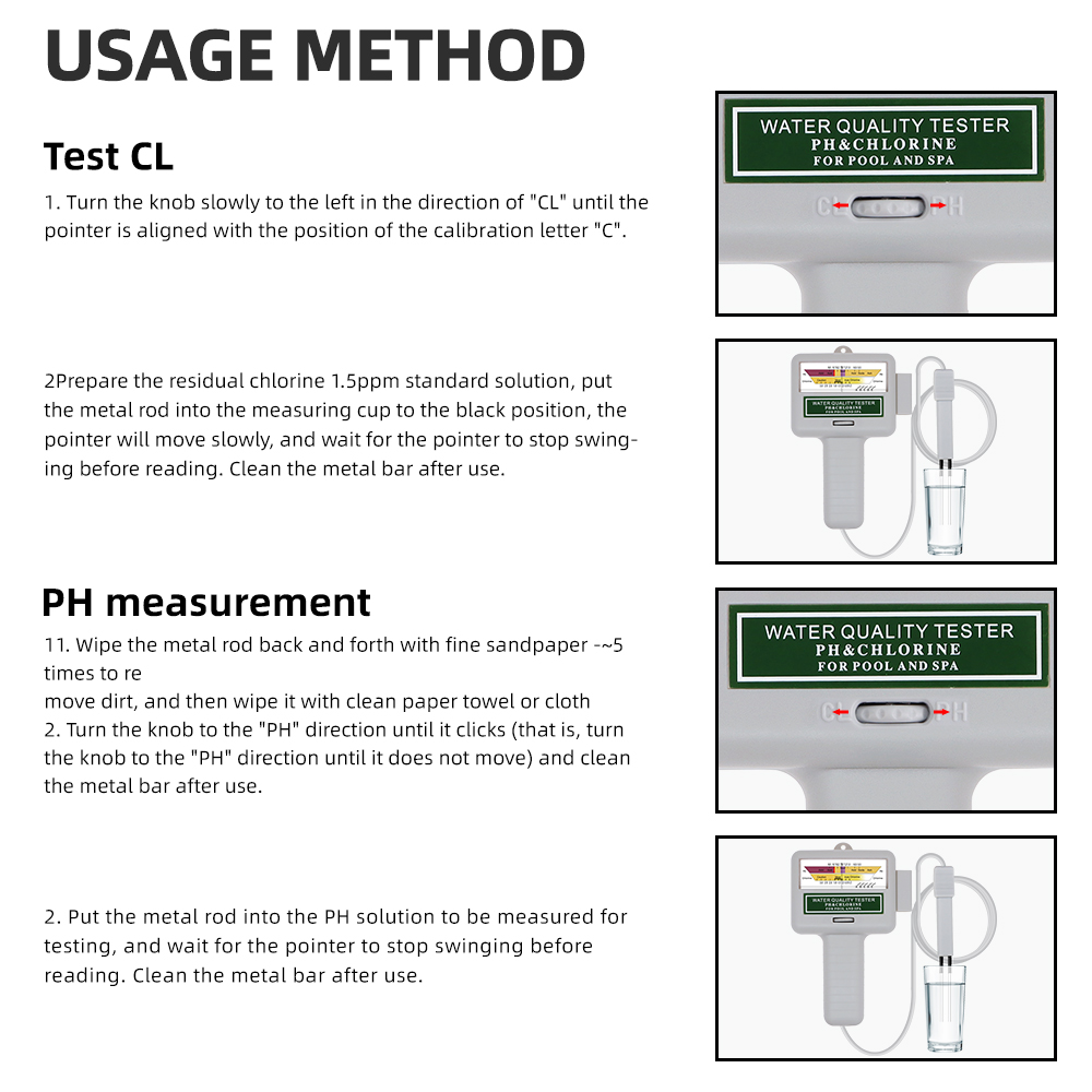 2 in 1 PH Chlorine Meter Teste - огляд і ціна Marine Aquarium Test Kit