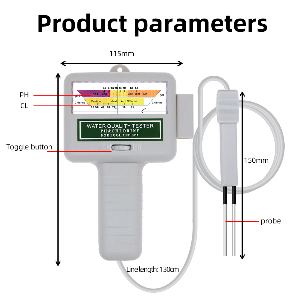 2 in 1 PH Chlorine Meter Teste - огляд і ціна Marine Aquarium Test Kit