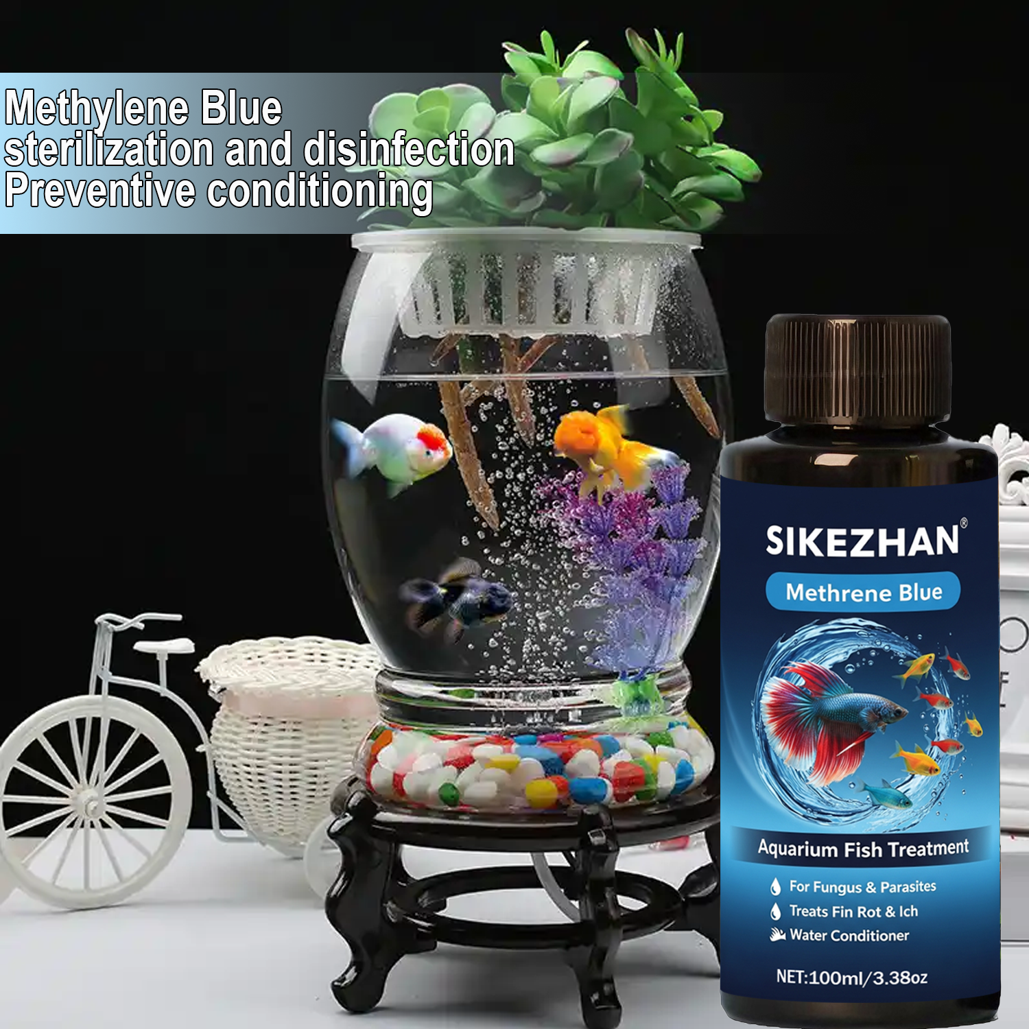 Methylene Blue Solution Aquari - огляд і ціна Marine Aquarium Bacteria