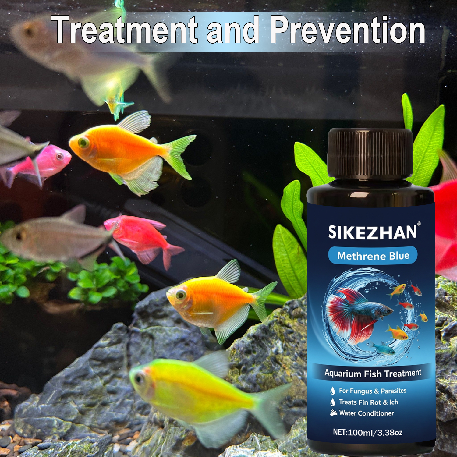 Methylene Blue Solution Aquari - огляд і ціна Marine Aquarium Bacteria
