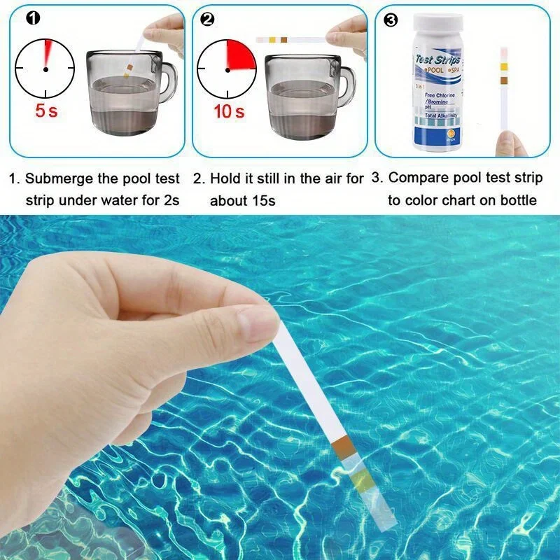 Chlorine PH Test Strips SPA Sw - огляд і ціна Marine Aquarium Test Kit