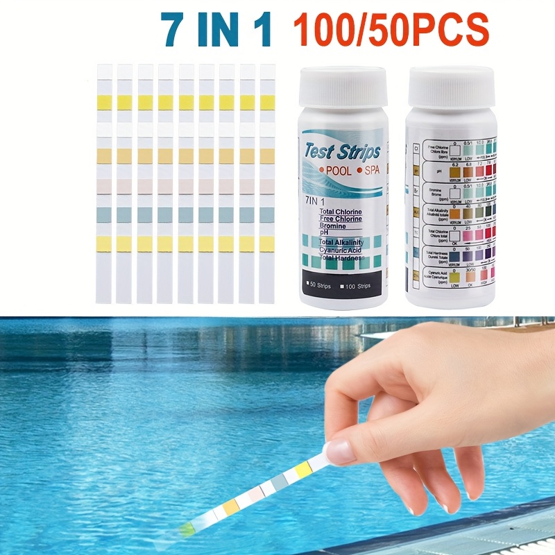 7-in-1 50/100pcs Swimming Pool - огляд і ціна Marine Aquarium Test Kit