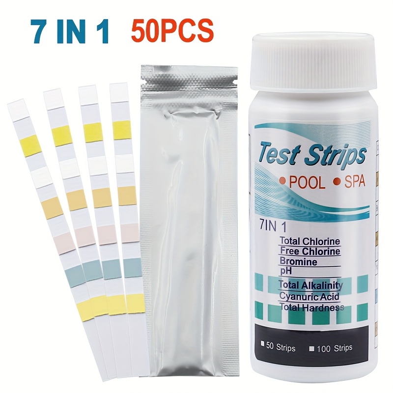 7-in-1 50/100pcs Swimming Pool - огляд і ціна Marine Aquarium Test Kit