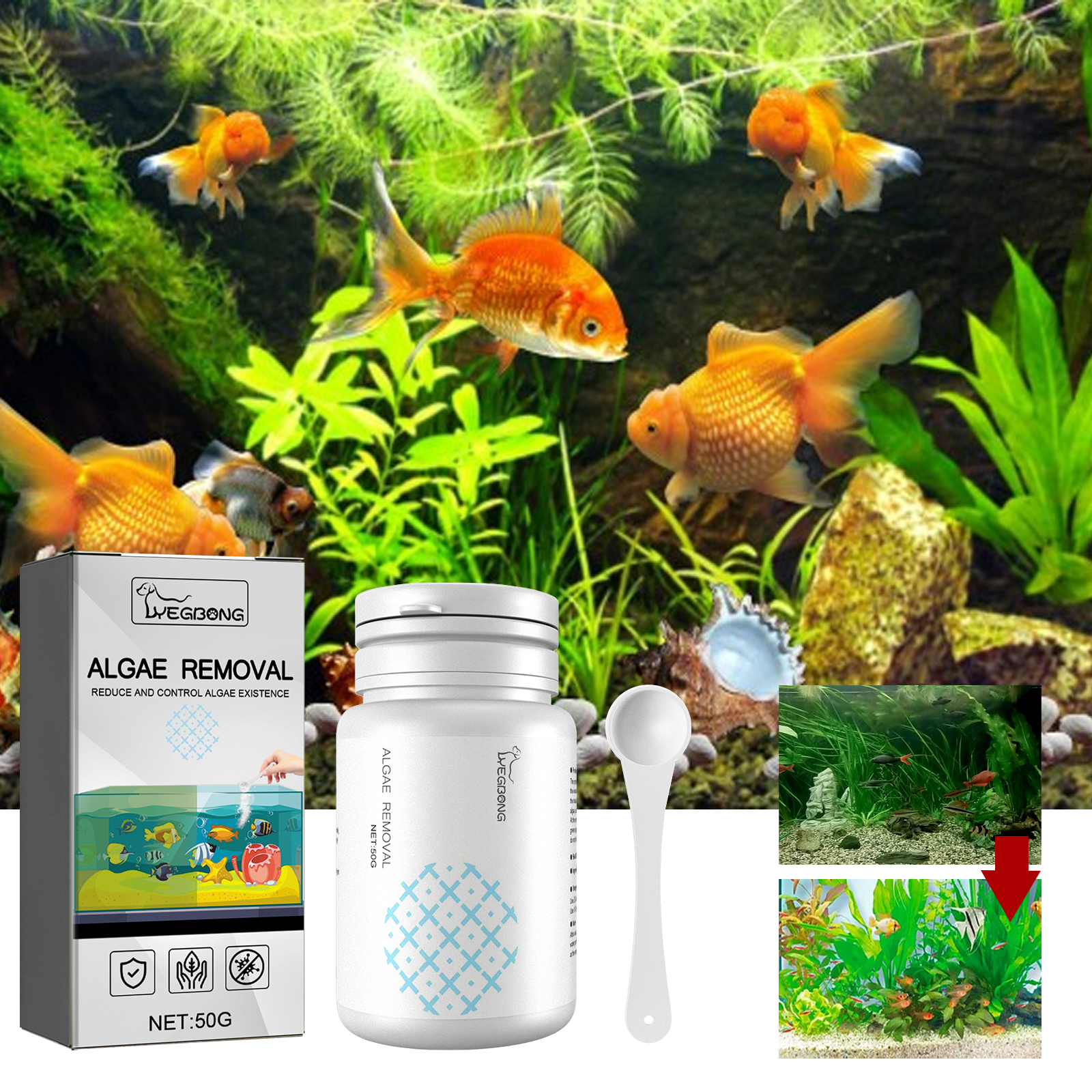 Algae Removal Quickly Removing - огляд і ціна Marine Aquarium Bacteria