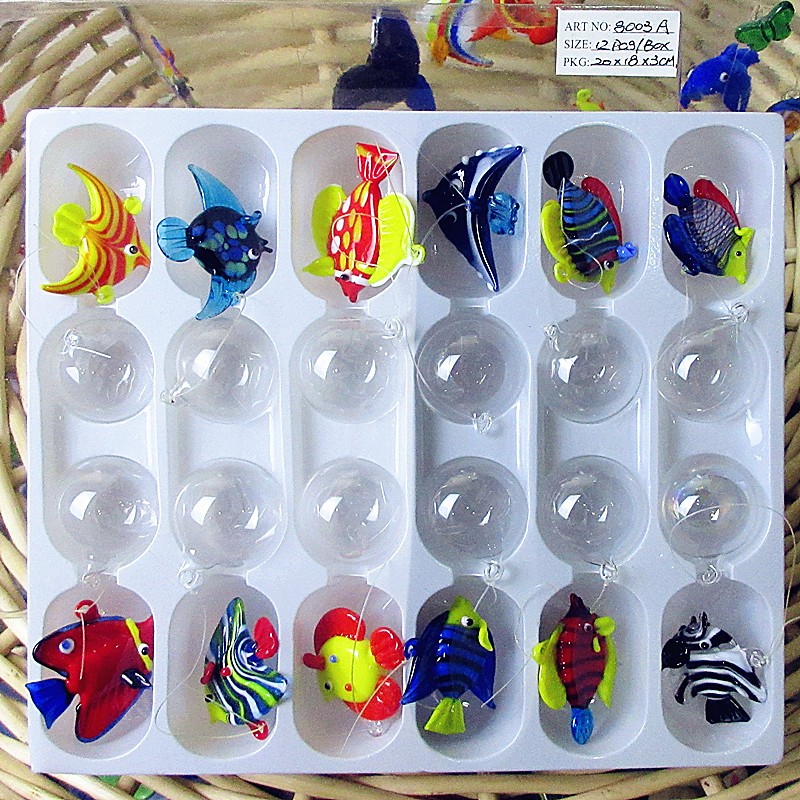 12pcs Mini Floating Glass Mari - огляд і ціна Marine Aquarium Europe